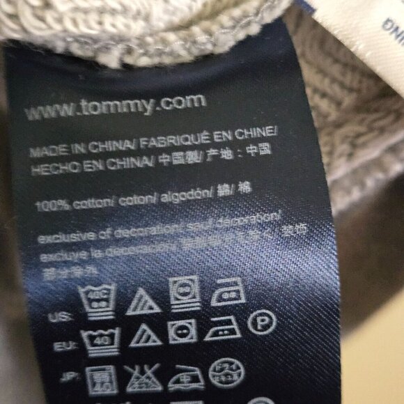 Tommy Hilfiger NWT Gray Button-Up VNeck Cotton Cardigan Sweater Size L - Picture 7 of 7